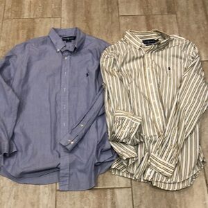 Polo by Ralph Lauren Casual Button Down Shirts in Blue and Brown